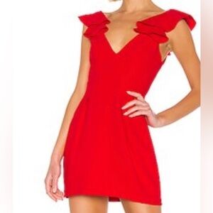 Red Gimlet Mini Dress XS Amanda Uprichard